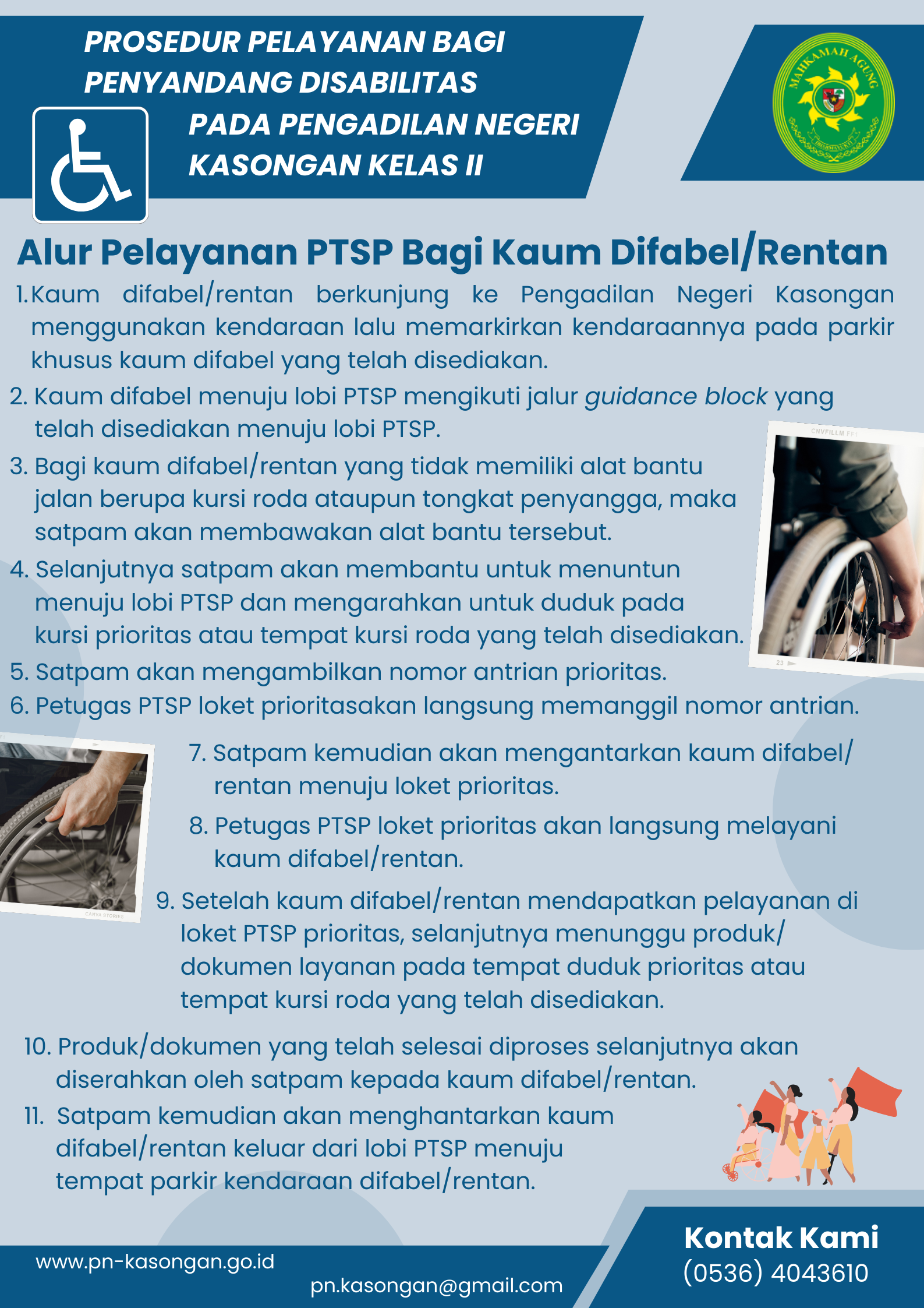 Alur Pelayanan PTSP Bagi Kaum Difabel Rentan